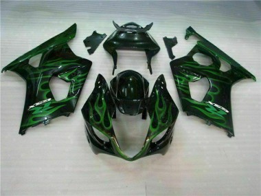 ABS 2003-2004 Green Black Suzuki GSXR 1000 Motorbike Fairing UK