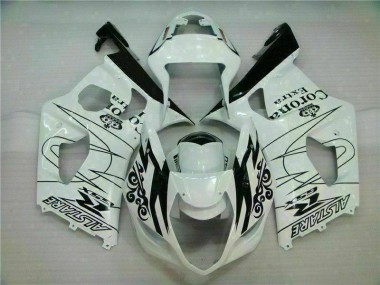 ABS 2003-2004 White Suzuki GSXR 1000 Motor Bike Fairings UK