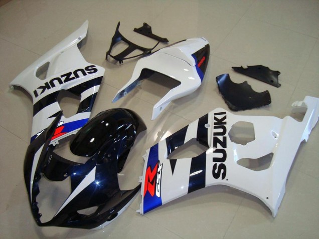 ABS 2003-2004 Dark Blue White Suzuki GSXR 1000 Replacement Fairings UK