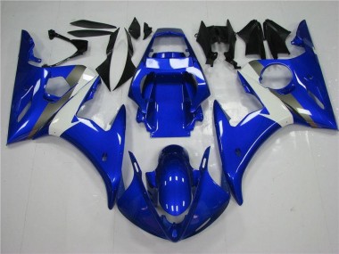 ABS 2003-2005 Blue White Yamaha YZF R6 Replacement Fairings UK