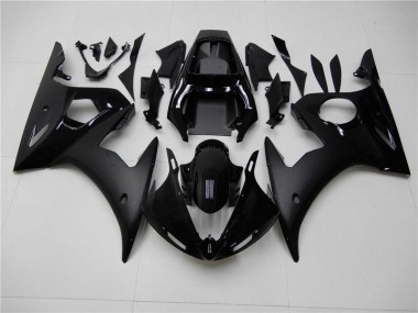 ABS 2003-2005 Glossy Matte Black Yamaha YZF R6 Motor Fairings UK