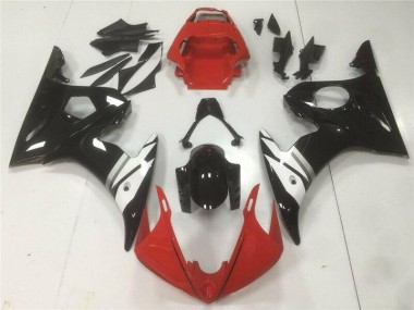 ABS 2003-2005 Red Black White Yamaha YZF R6 Motorbike Fairings UK