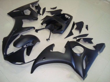 ABS 2003-2005 Matte Black Yamaha YZF R6 Moto Fairings UK