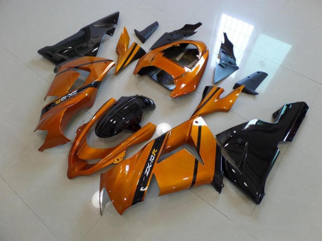 ABS 2003-2005 Gold Black Kawasaki ZX10R Bike Fairing UK