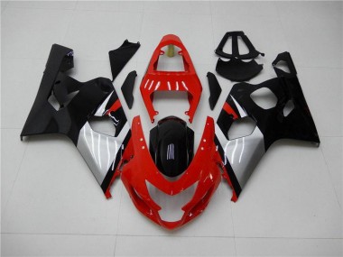 ABS 2004-2005 Red Black Suzuki GSXR 600/750 Motorbike Fairing Kits UK