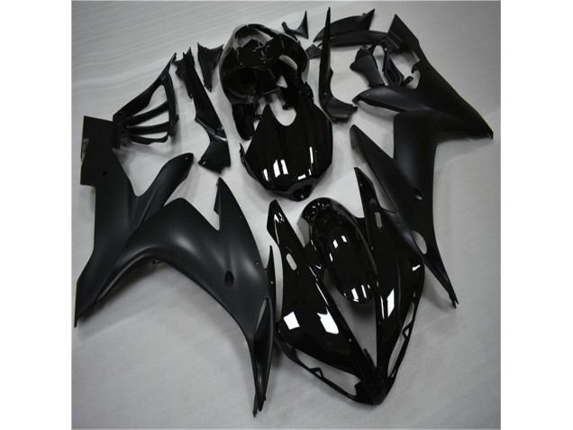 ABS 2004-2006 Glossy Matte Black Yamaha YZF R1 Bike Fairing Kit UK