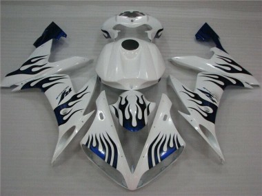 ABS 2004-2006 White Blue Flame Yamaha YZF R1 Replacement Fairings UK