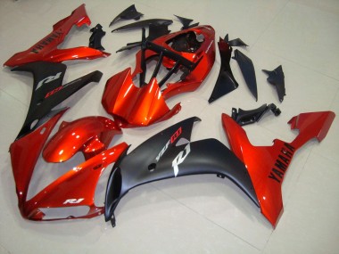 ABS 2004-2006 Red Matte Black Yamaha YZF R1 Motorbike Fairings UK