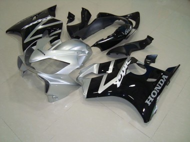 ABS 2004-2007 Black Silver Honda CBR600 F4i Motorcycle Fairing Kits UK