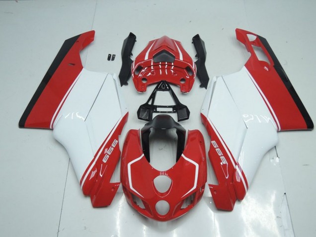 ABS 2005-2006 Red White Red Ducati 749 999 Replacement Motorcycle Fairings UK