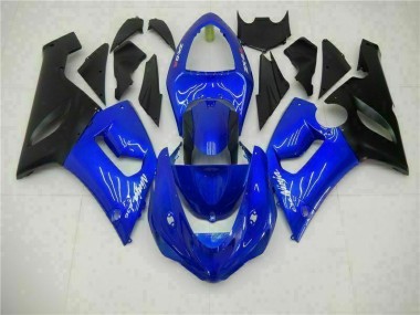 ABS 2005-2006 Blue Kawasaki ZX6R Motorcycle Fairing Kit UK