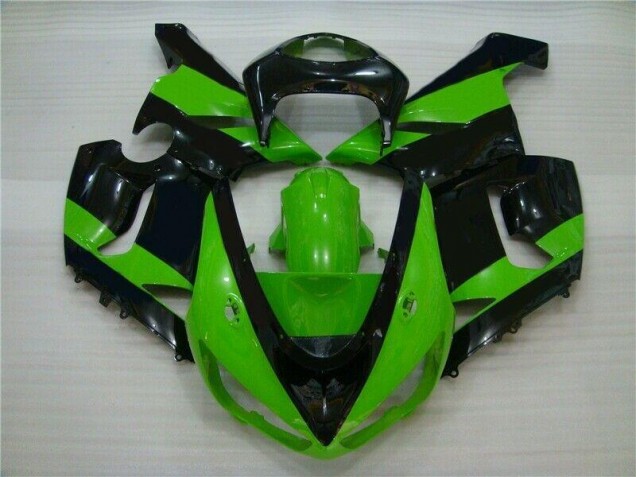 ABS 2005-2006 Green Black Kawasaki ZX6R Motorbike Fairing UK