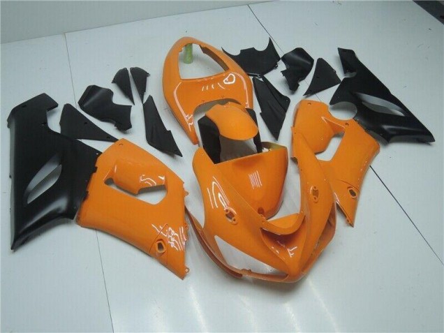 ABS 2005-2006 Orange Black Kawasaki ZX6R Bike Fairings UK