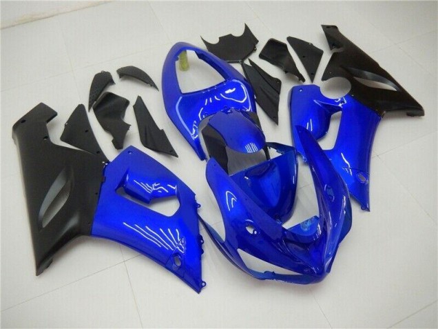 ABS 2005-2006 Blue Kawasaki ZX6R Bike Fairings UK