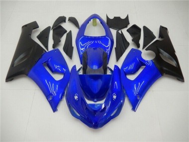 ABS 2005-2006 Blue Kawasaki ZX6R Bike Fairings UK