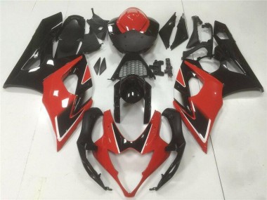 ABS 2005-2006 Red Black Suzuki GSXR 1000 Motorbike Fairing UK