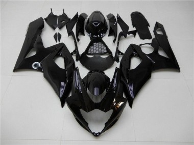 ABS 2005-2006 Glossy Black Suzuki GSXR 1000 Bike Fairings UK