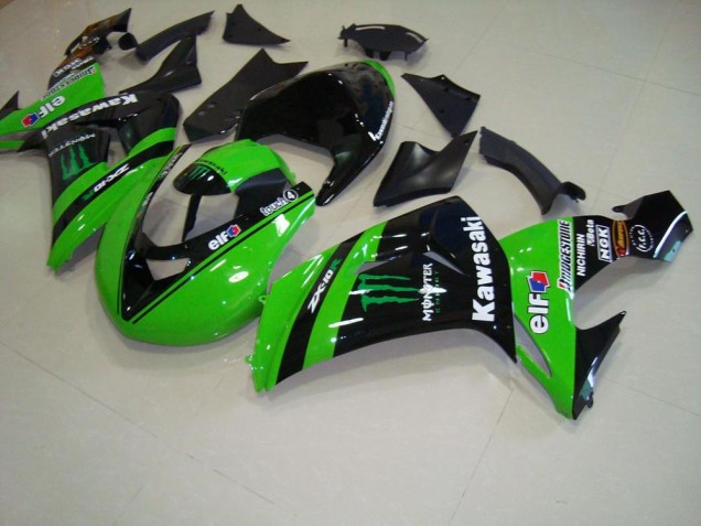 ABS 2006-2007 Green Monster Race Kawasaki ZX10R Motorcycle Fairings Kit UK