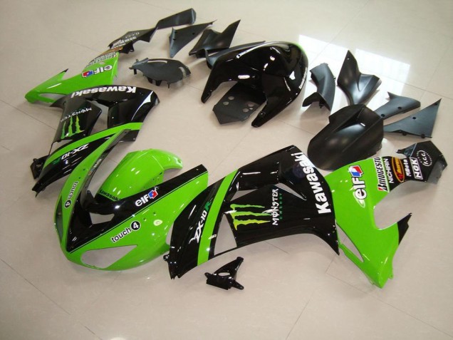 ABS 2006-2007 Green Monster Kawasaki ZX10R Motorcylce Fairings UK