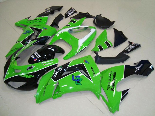 ABS 2006-2007 Green Kawasaki ZX10R Motorcycle Fairings UK