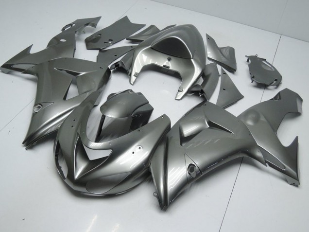 ABS 2006-2007 Glossy Grey Kawasaki ZX10R Bike Fairings UK