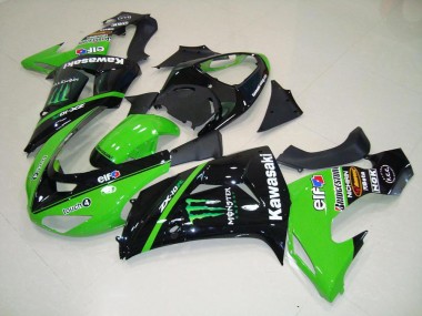 ABS 2006-2007 Green Monster Kawasaki ZX10R Bike Fairings UK