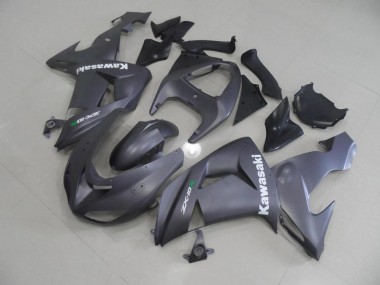 ABS 2006-2007 Grey with White Decals Kawasaki ZX10R Motor Bike Fairings UK