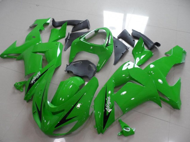 ABS 2006-2007 Green Black Arrow Kawasaki ZX10R Replacement Motorcycle Fairings UK