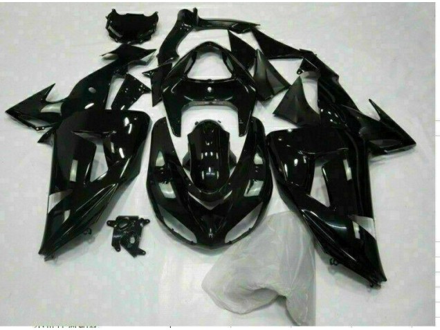 ABS 2006-2007 Glossy Black Kawasaki ZX10R Motorcycle Replacement Fairings UK