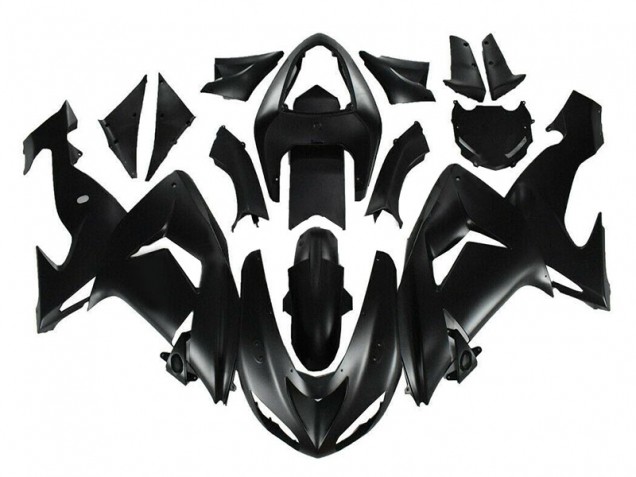 ABS 2006-2007 Matte Black Kawasaki ZX10R Motor Fairings UK