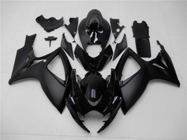 ABS 2006-2007 Matte Black Suzuki GSXR 600/750 Bike Fairings UK