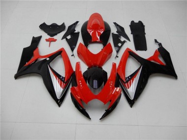 ABS 2006-2007 Red Black Suzuki GSXR 600/750 Replacement Motorcycle Fairings UK