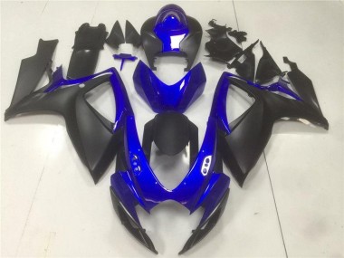 ABS 2006-2007 Black Blue Suzuki GSXR 600/750 Motorbike Fairing Kits & Bodywork UK