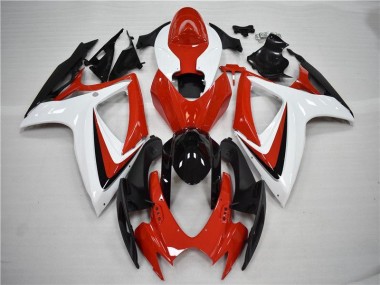 ABS 2006-2007 Red Black Suzuki GSXR 600/750 Motorcycle Fairings Kits UK