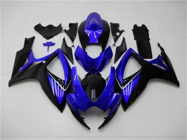 ABS 2006-2007 Blue Black Suzuki GSXR 600/750 Replacement Fairings & Bodywork UK