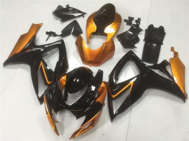 ABS 2006-2007 Black Orange Suzuki GSXR 600/750 Motor Fairings UK