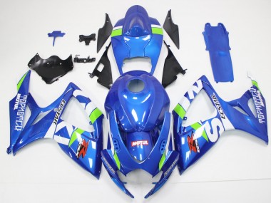 ABS 2006-2007 Blue White Suzuki GSXR 600/750 Motorcycle Fairings UK