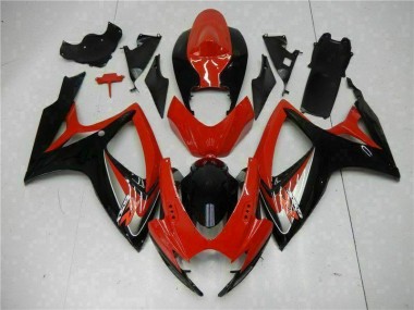 ABS 2006-2007 Red Suzuki GSXR 600/750 Bike Fairing Kit UK