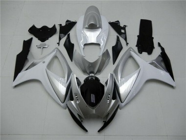 ABS 2006-2007 Silver Suzuki GSXR 600/750 Motorcycle Fairings Kits UK