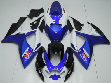 ABS 2006-2007 White Blue Suzuki GSXR 600/750 Motorcyle Fairings UK