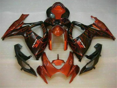 ABS 2006-2007 Red Suzuki GSXR 600/750 Motorbike Fairings UK