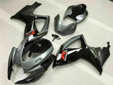 ABS 2006-2007 Silver Grey Suzuki GSXR 600/750 Motorcycle Fairing Kit UK