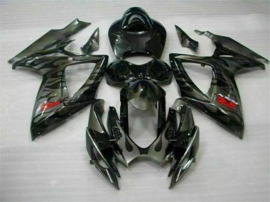 ABS 2006-2007 Black Suzuki GSXR 600/750 Bike Fairing UK