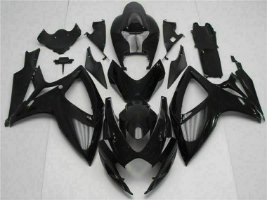 ABS 2006-2007 Black Suzuki GSXR 600/750 Bike Fairing Kit UK