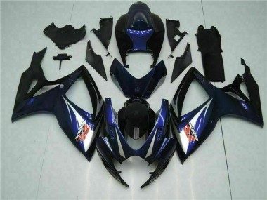 ABS 2006-2007 Black Blue Suzuki GSXR 600/750 Motorbike Fairing Kits UK