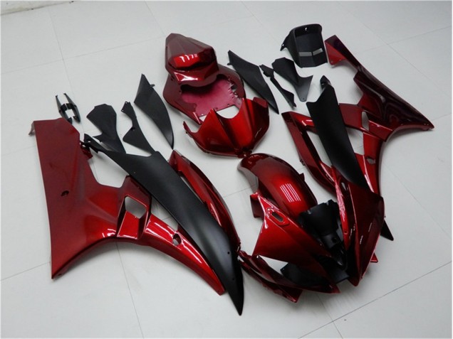 ABS 2006-2007 Red Black Yamaha YZF R6 Bike Fairings UK