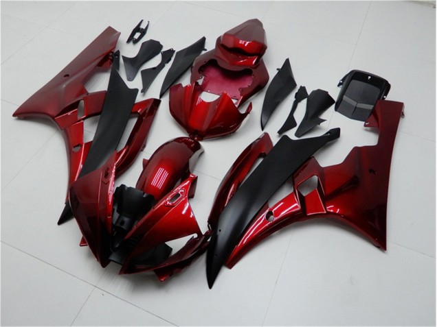 ABS 2006-2007 Red Black Yamaha YZF R6 Bike Fairings UK