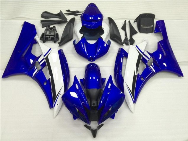 ABS 2006-2007 Blue White Yamaha YZF R6 Motorbike Fairing UK