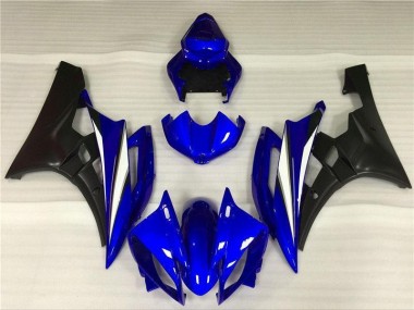 ABS 2006-2007 Blue Black Yamaha YZF R6 Motorcycle Fairings Kits UK