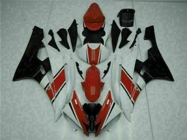 ABS 2006-2007 Red White Yamaha YZF R6 Motorcycle Fairings & Plastics UK